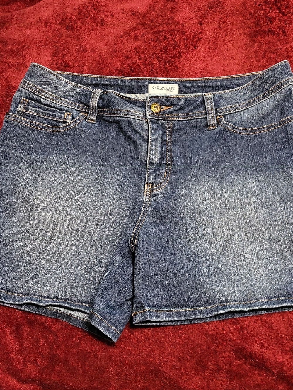 St. John's Bay Light Blue Denim Jeans with Contrast Stitching